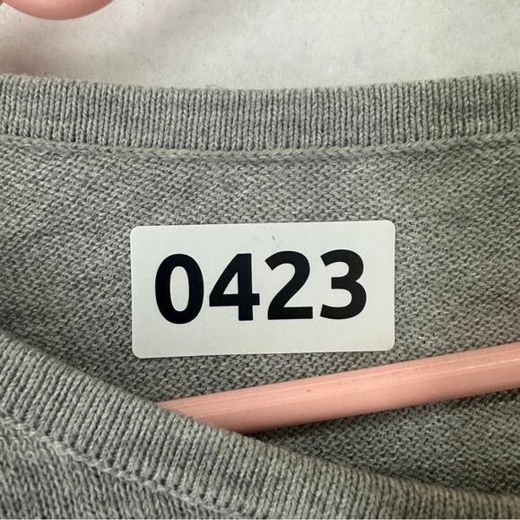 H&M Sweater Round Neck Long Dolman Sleeve Knit Woman’s L Gray - Picture 10 of 10